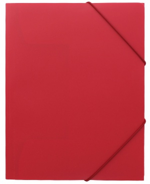 Nachhaltiger Eckspanner A4 aus Post-Consumer-Recycling PP - Farbe: rot